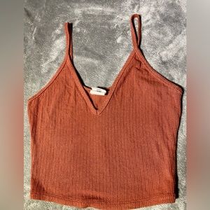 Ribbed tank style top